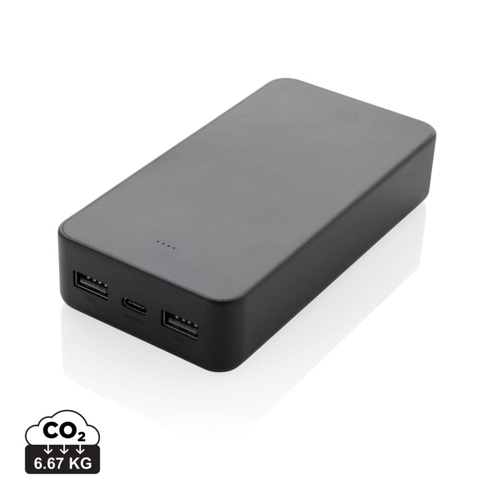 Boostcore RCS recycled plastic powerbank 20.000mAh met USB C 1