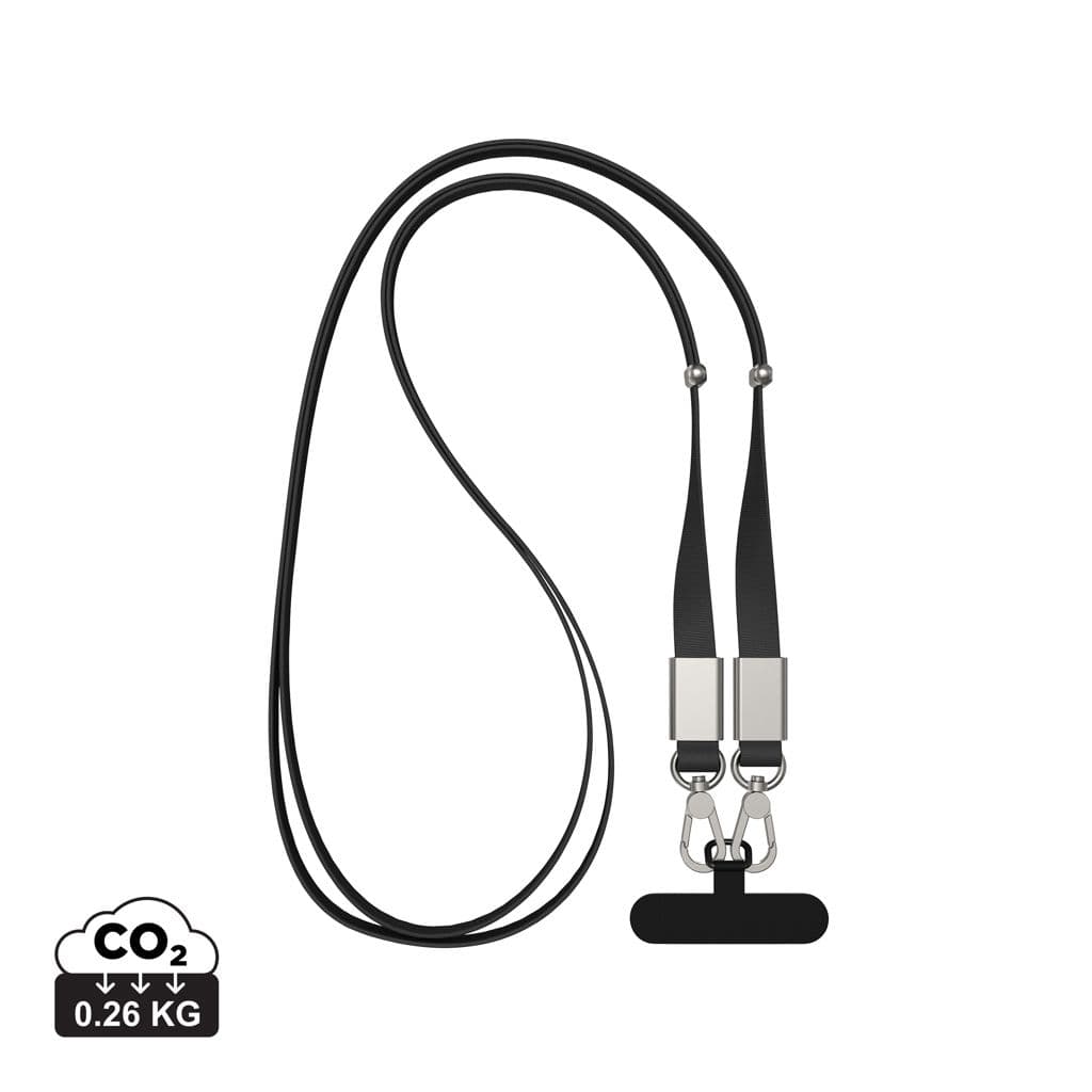 Nivo RCS recycled PET Crossbody lanyard 1