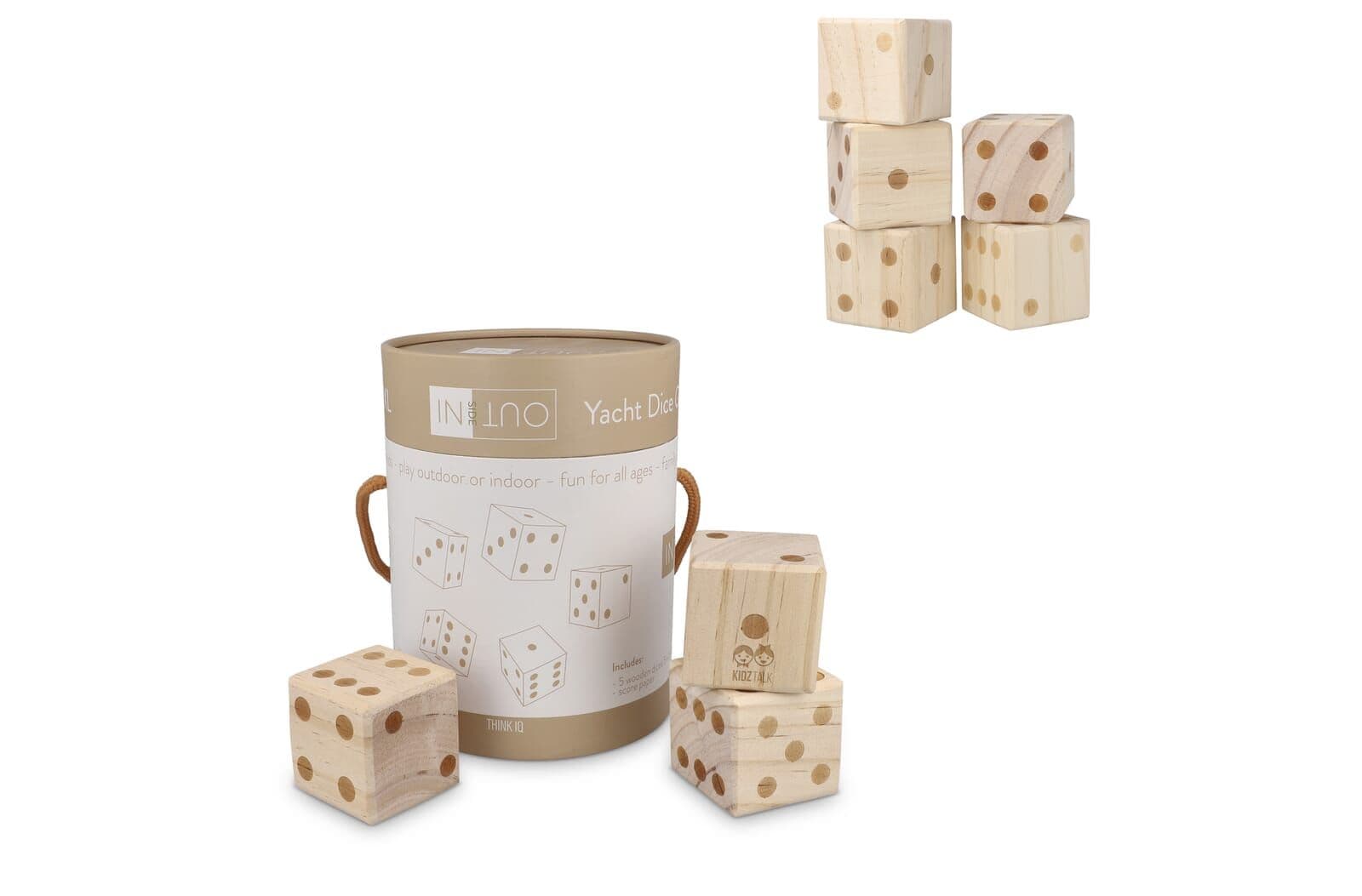 InSideOut Reuze houten dobbelsteen spel 1