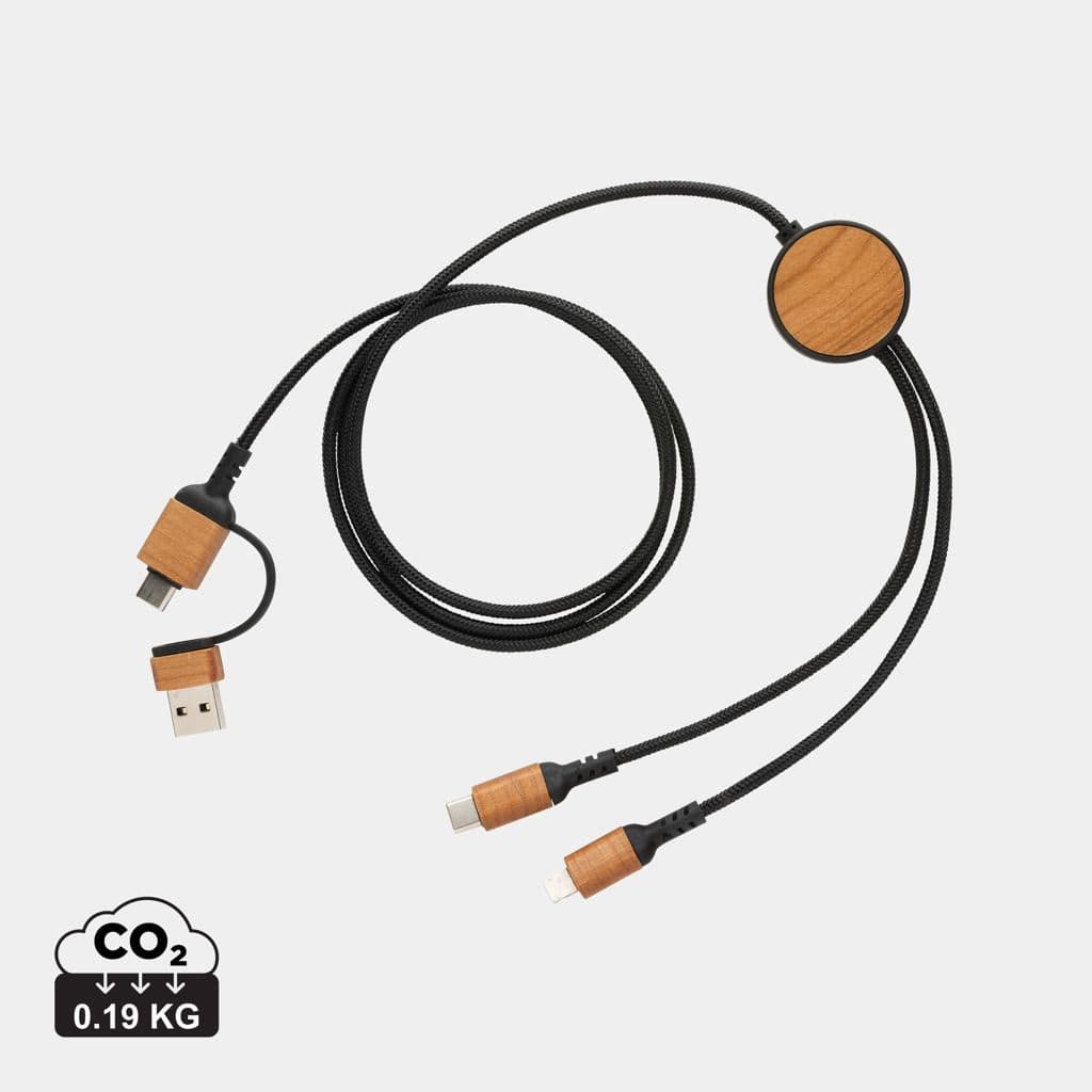 Ohio RCS gecertificeerde gerecyclede plastic 6-in-1 kabel 1