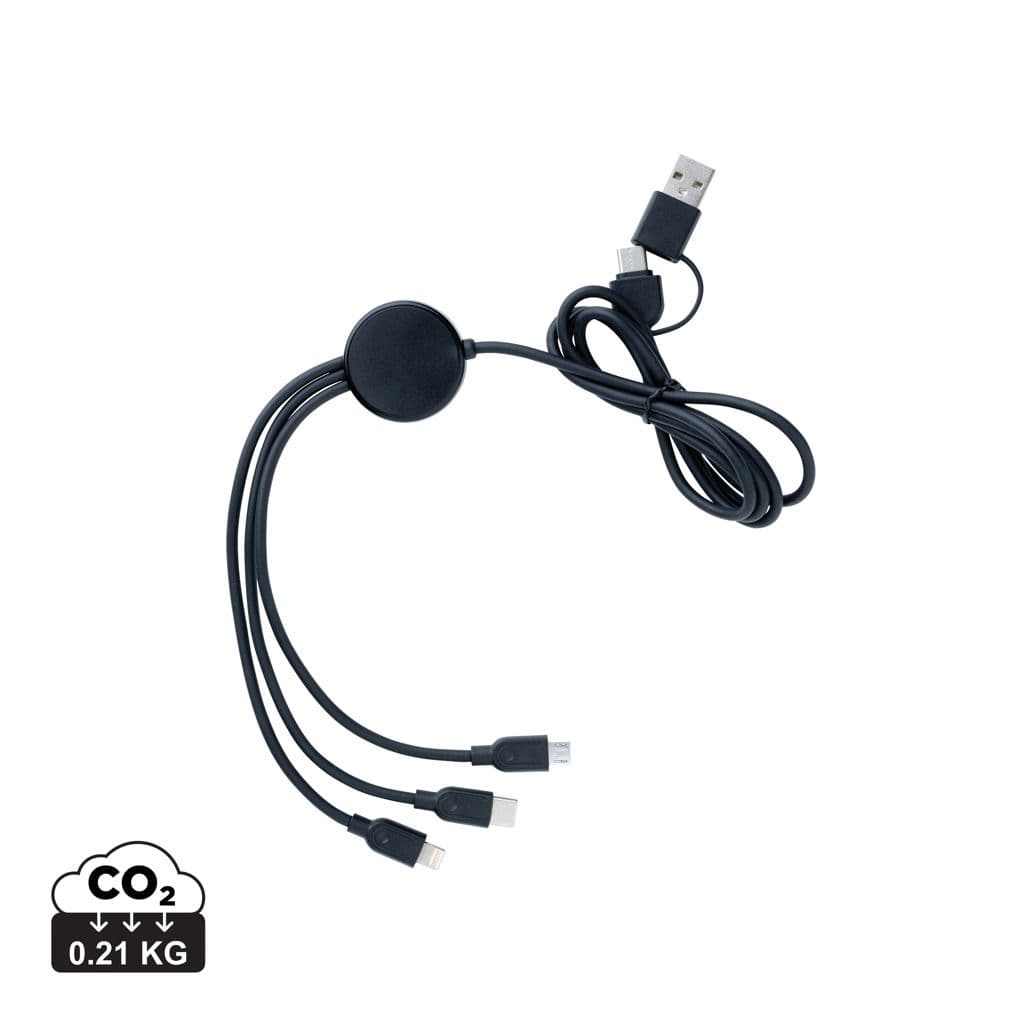 RCS gerecycled TPE en gerecyclede kunststof 60W 4-in-1 kabel 1