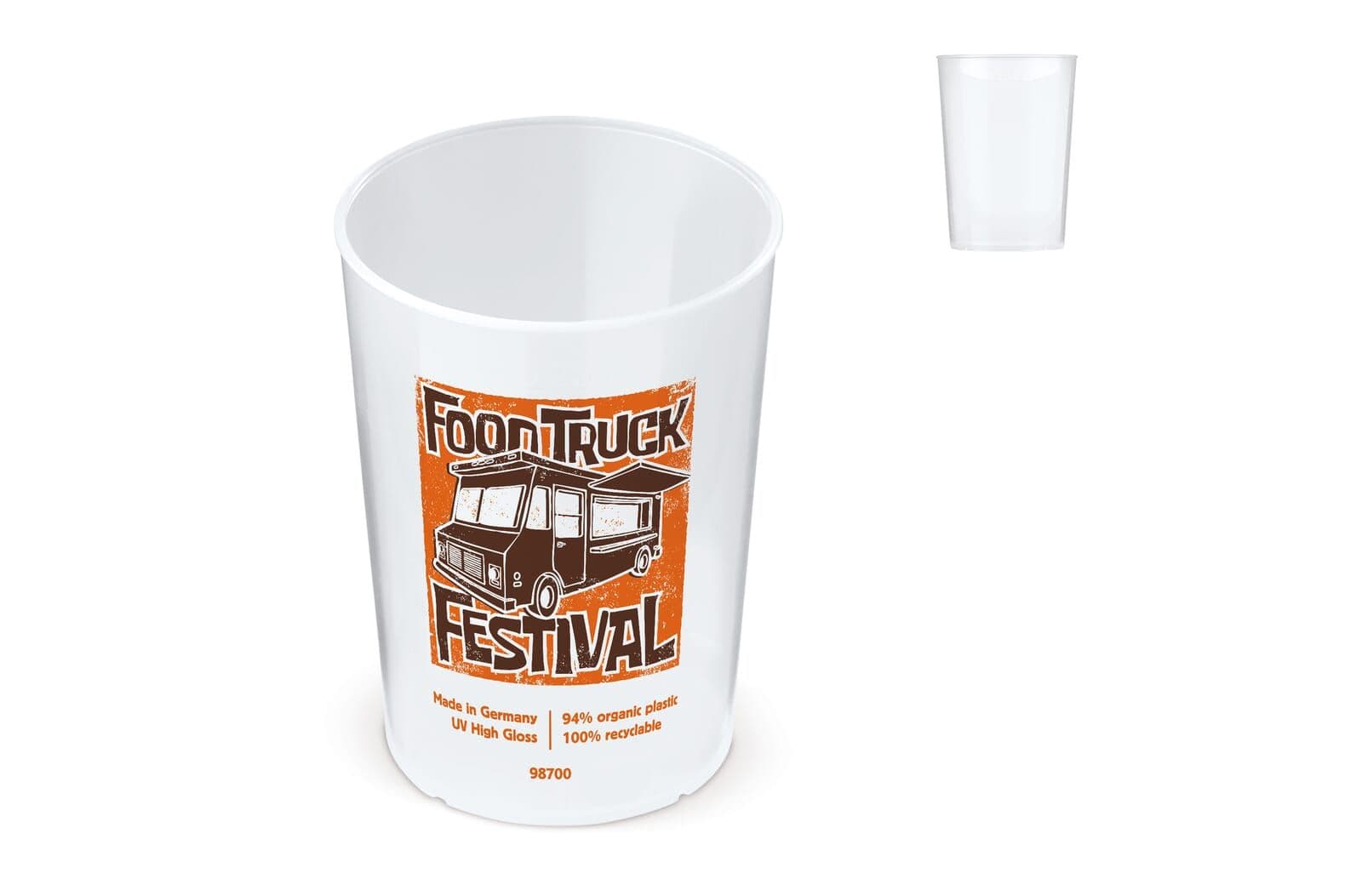 Ecologische cup biomateriaal 250ml 1