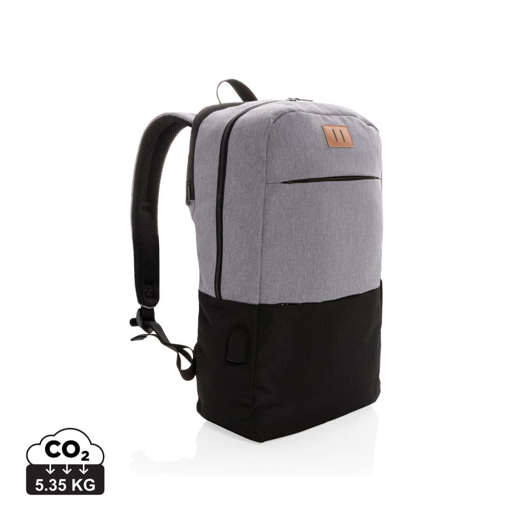 Modern 15.6" USB & RFID laptop rugzak PVC vrij 1