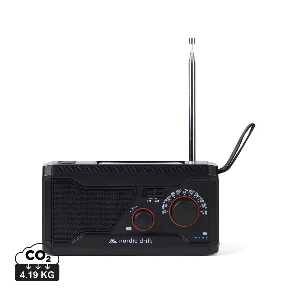 Nordic Drift Titan IPX4 multifunctionele noodradio 4000mAh 1