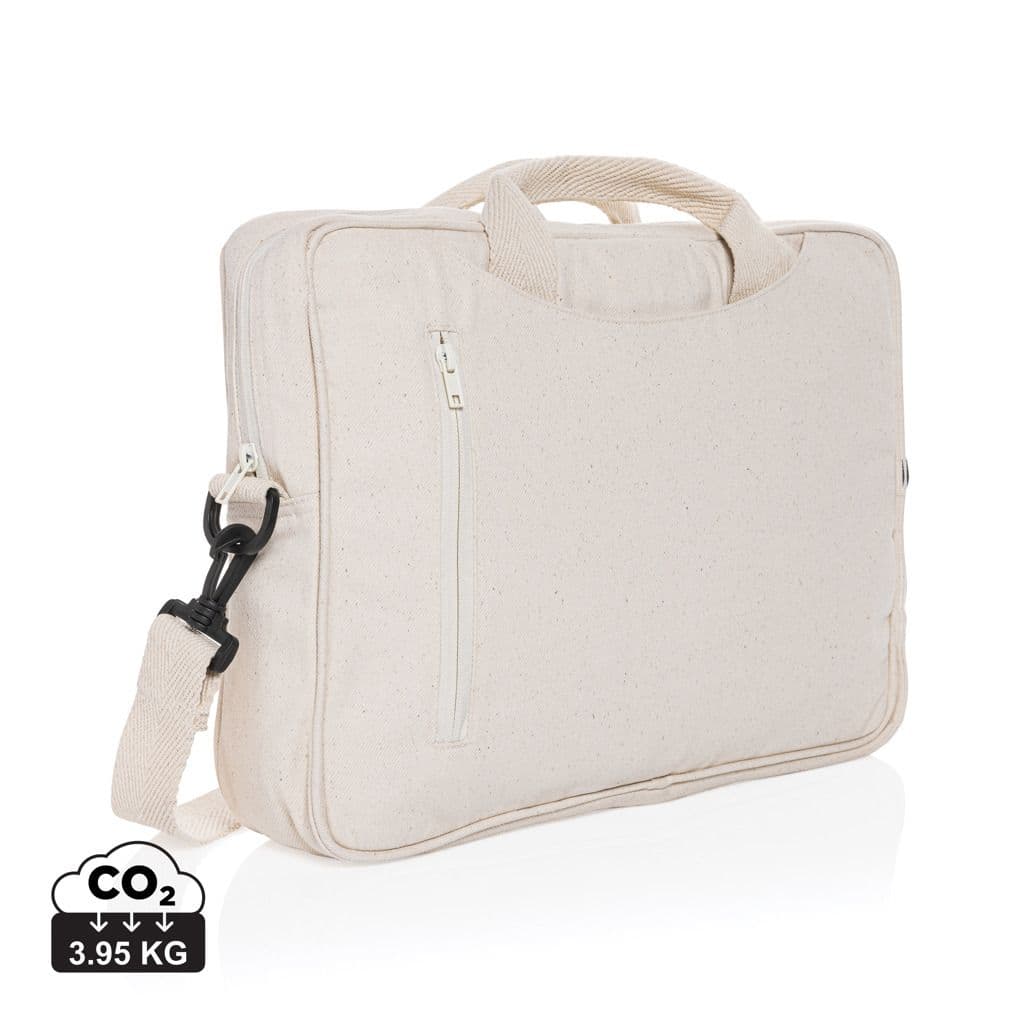 Laluka AWARE™ gerecyclede katoenen 15,4 inch laptoptas 1