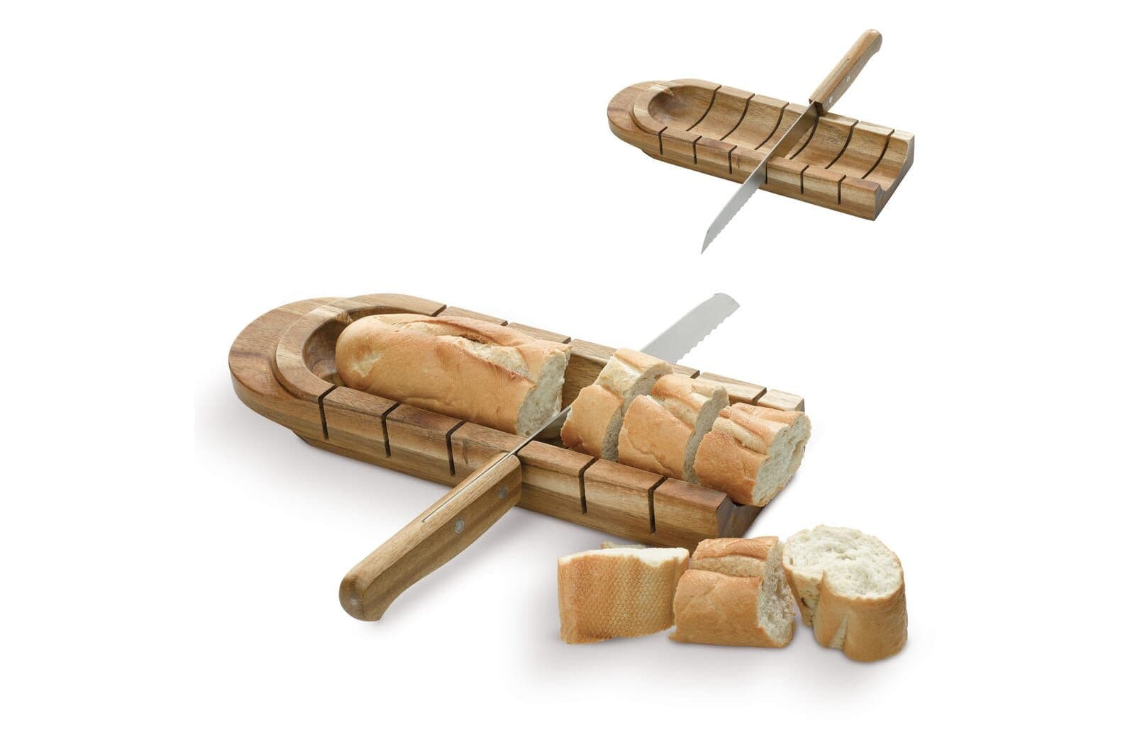 Stokbroodhouder met mes 1