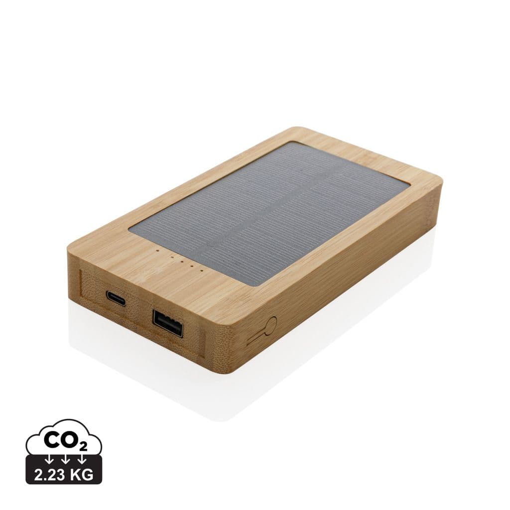 Sunwick 10.000 mAh bamboe solar powerbank 1