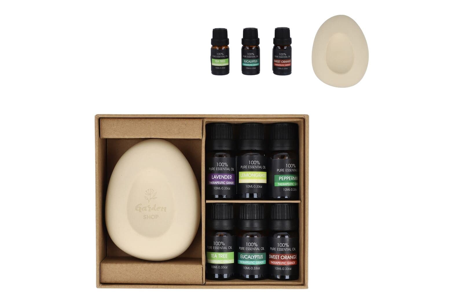 InsideOut Aroma Pebble Giftset met 6 flesjes essential oil 1