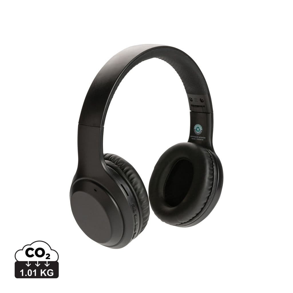 RCS standaard recycled plastic hoofdtelefoon 1