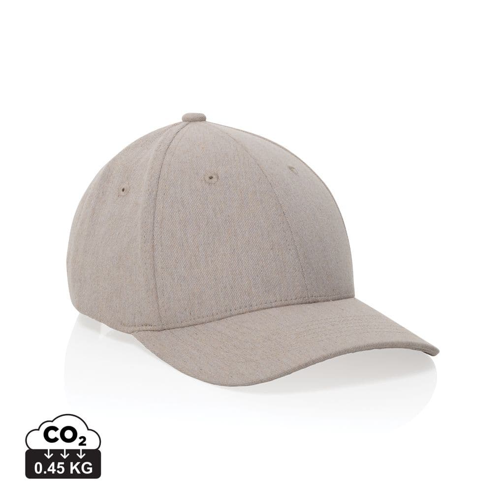 Milo AWARE™ recycled heather 6 paneel cap 200gr 1