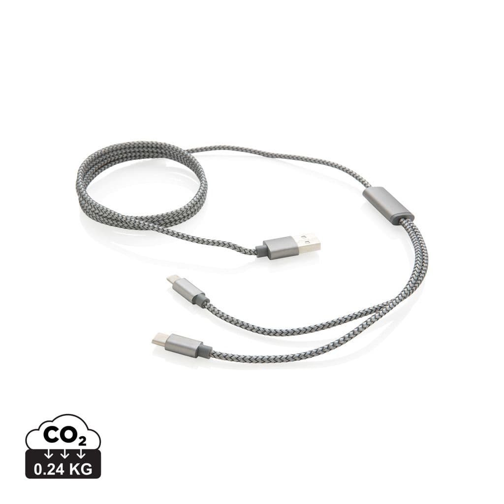 3-in-1 gevlochten nylon kabel 1
