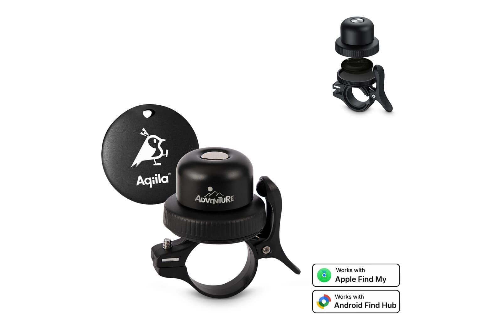 Aqiila Tagbird Waterdichte Tracker met Fietsbel 1
