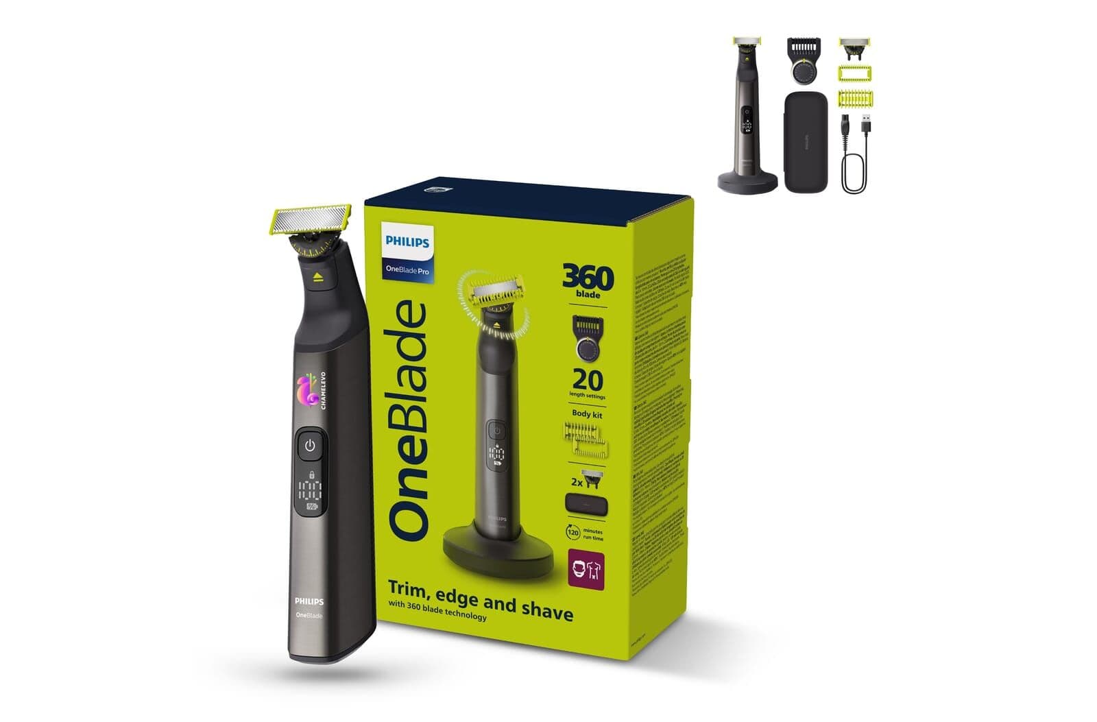 QP6652/61 Philips OneBlade Pro 360 Face + Body Multigroomer 1