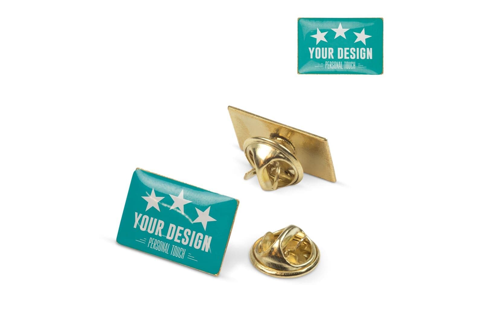 Badge metalen pin 19x13mm 1