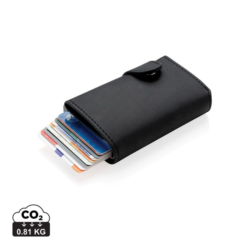 Standaard aluminium RFID kaarthouder met PU portemonnee 1