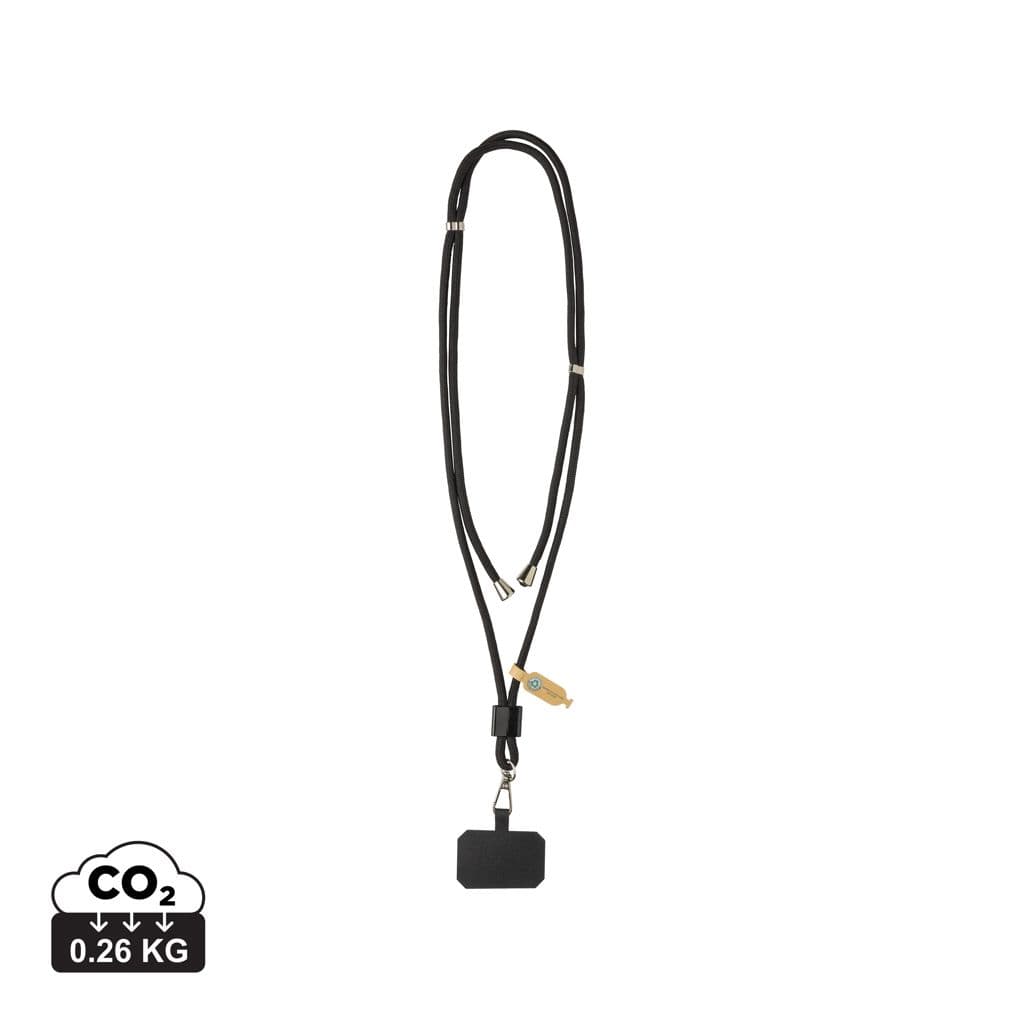 CarryLoop RCS rPET verstelbare lanyard met telefoonhouder 1