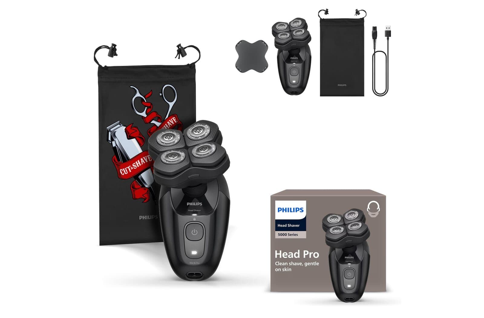 HS5980/15 Philips Series 5000 Headshaver Wet & Dry Scheerapparaat 1
