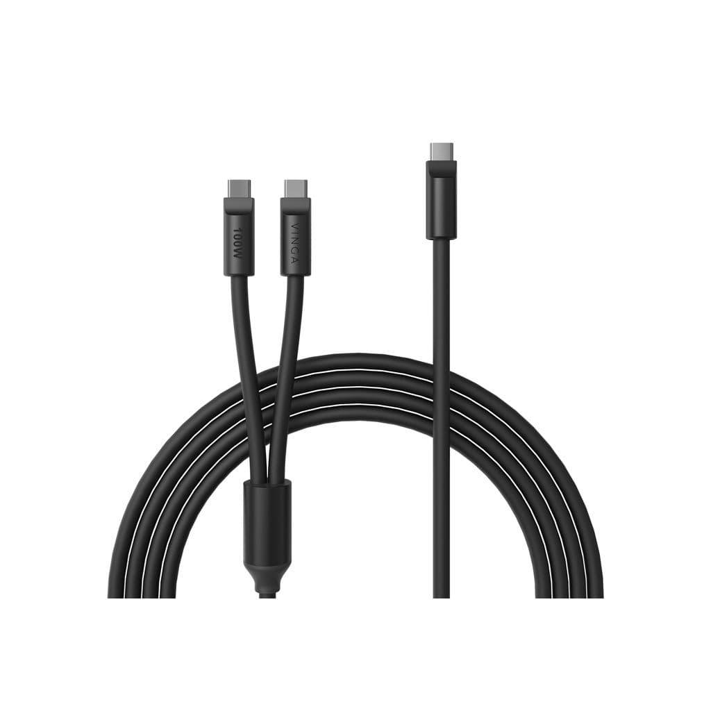 VINGA Baltimore siliconen multi-oplaadkabel (C+2C) 1