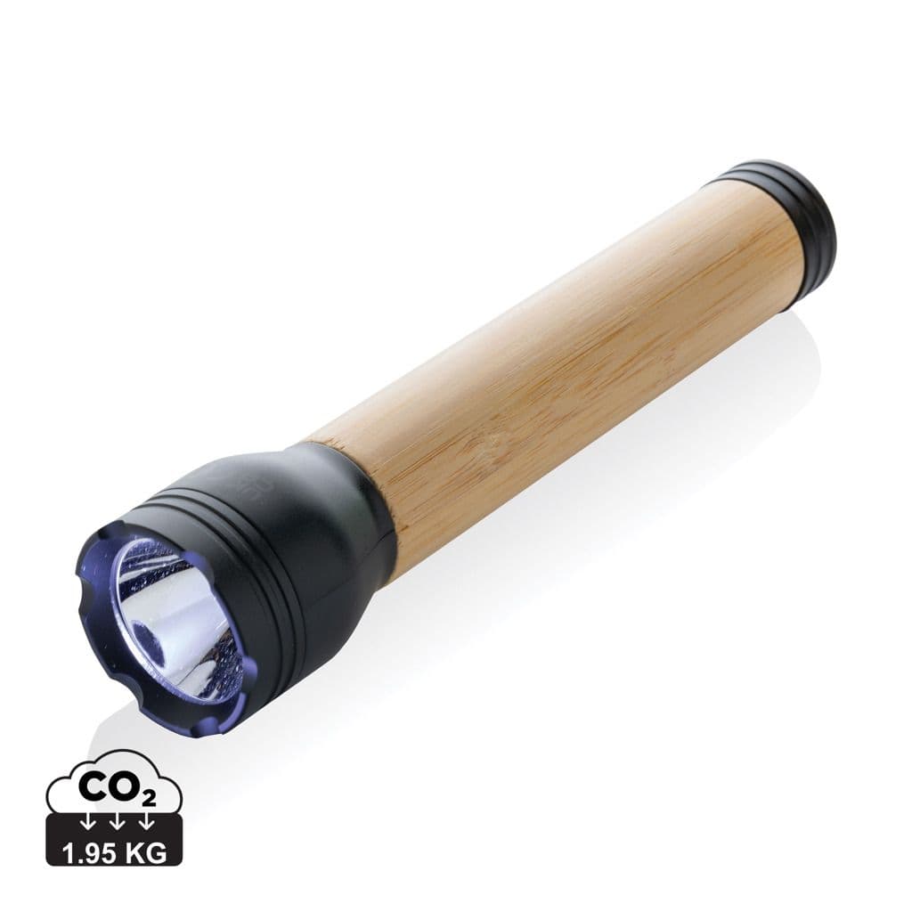 Lucid 5W zaklamp van RCS gerecycled plastic en bamboe 1