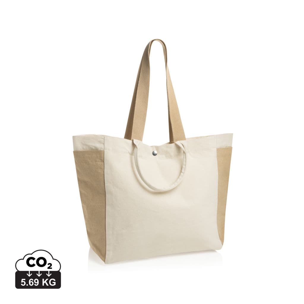 BEAU AWARE™ 400gsm recycled canvas all-round shopper 1